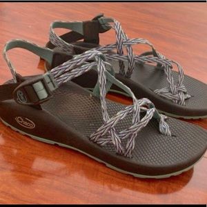 Chaco Sandals Blue And Green